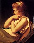 George Romney Canvas Paintings - Serena In Contemplation